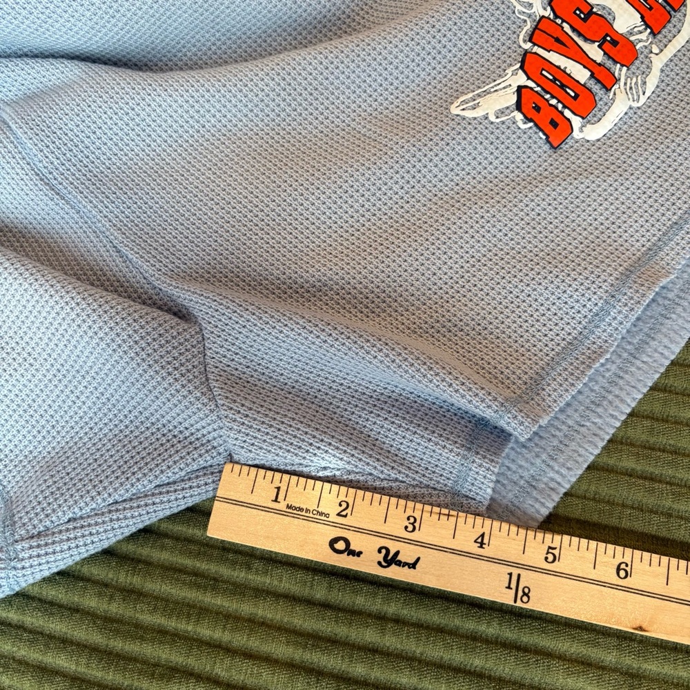 NWT BOYS LIE Fool Me Once Francis Waffle Knit Shorts Blue Sz M - Picture 10 of 12